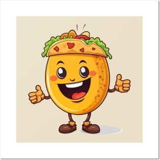 kawaii Taco T-Shirt cute potatofood funny Posters and Art